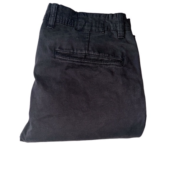 ZARA MAN Premium Wash Black Khaki Break Slim Tapered Pants - Picture 1 of 5